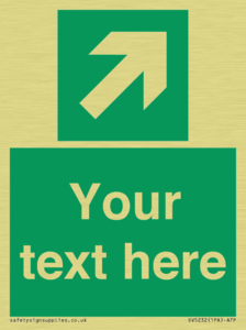 Custom Arrow Top Right Sign